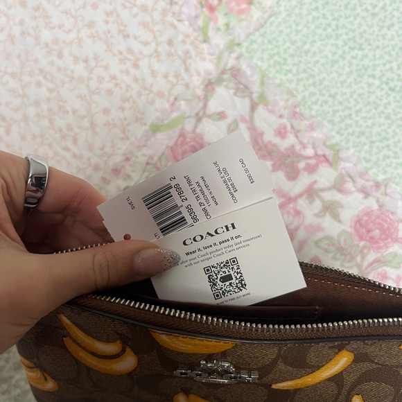 Coach Monogram Brown Wallet with Bananas (NWT, Rare)